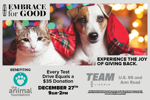 Experience the Joy of Giving Back: Join Team Lincoln Las Vegas for Our Embrace for Good Event Benefiting The Animal&nbsp;Foundation